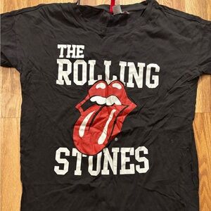 H&M Black Rolling Stones Graphic Tee